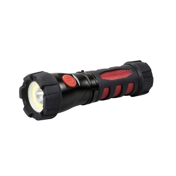 Powerplay Ultra HD Series Cob Swivel Flashlight & Area Light - Black & Red PO2656364